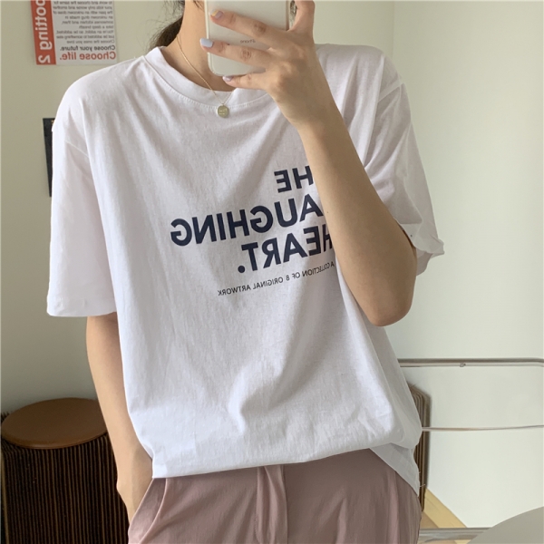 【予約5月上旬】【2021春夏新作】ワンポイントTシャツ/y0409n0507